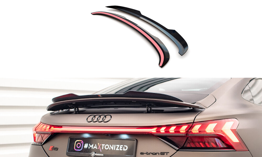 Heckspoiler Lippe passend für Audi e-Tron GT / RS GT RS Mk1 schwarz Hochglanz
