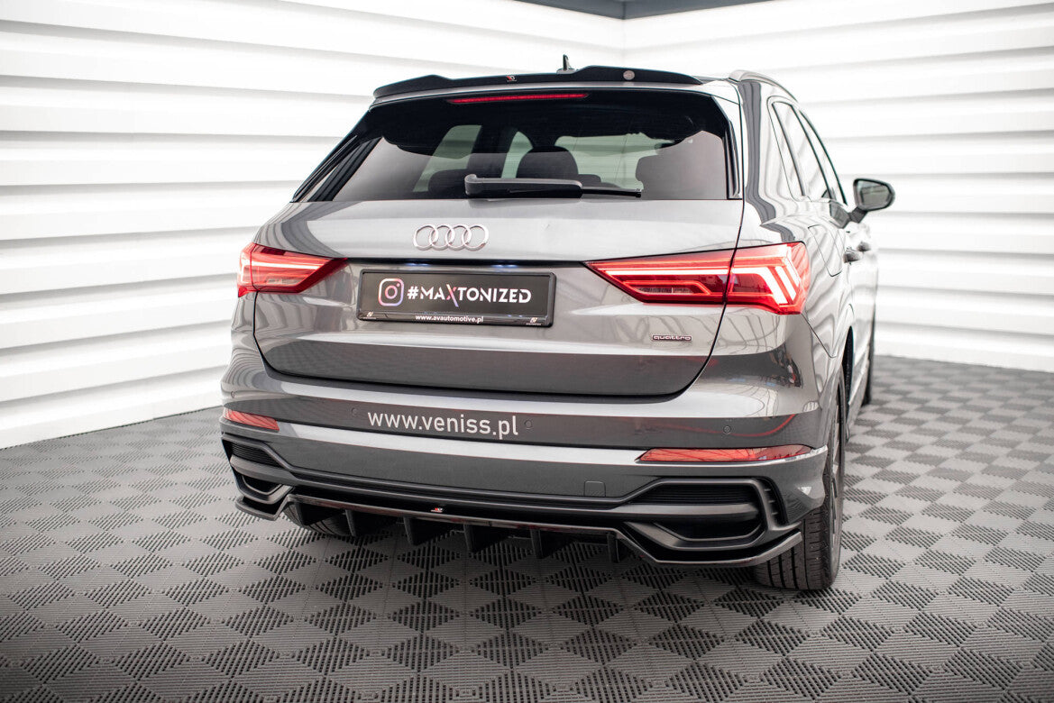 Heckspoiler Lippe passend für Audi Q3 S-Line SUV F3 schwarz Hochglanz
