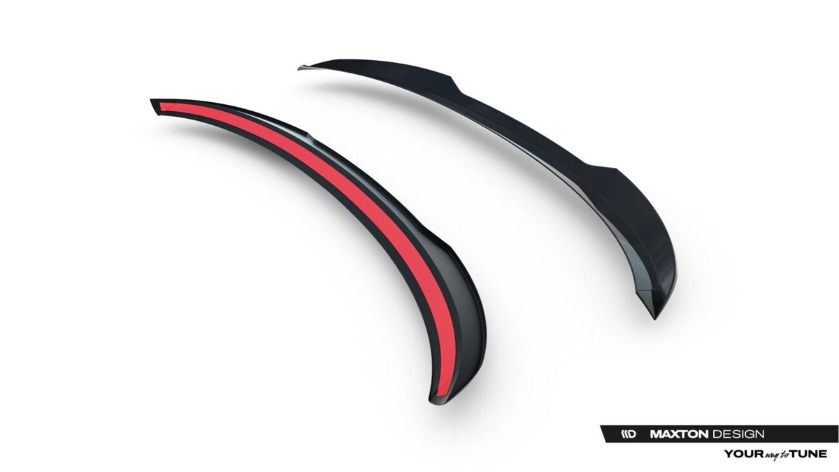 Heckspoiler Lippe passend für Audi Q6 e-tron Standard / S-Line / SQ6 e-tron SUV Mk1 schwarz Hochglanz