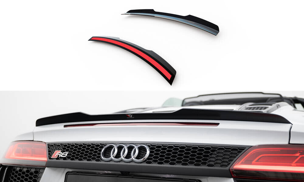 Heckspoiler Lippe passend für Audi R8 Spyder Mk2 schwarz Hochglanz