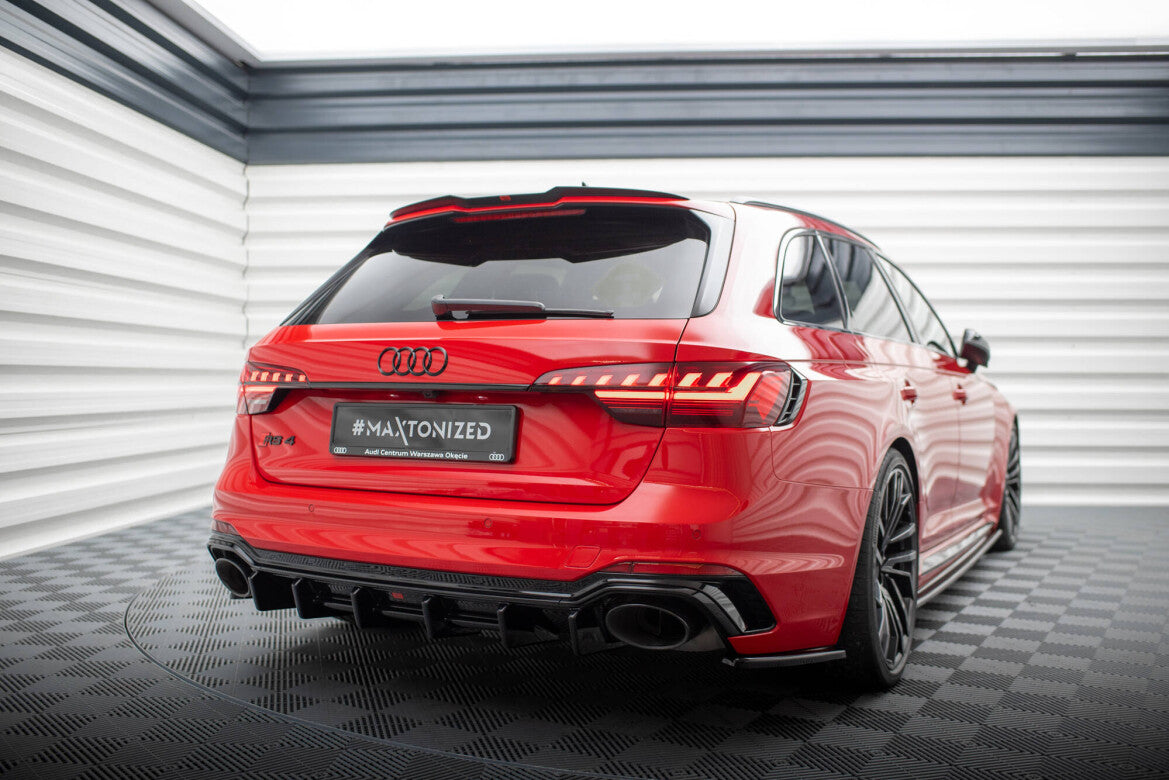 Heckspoiler Lippe passend für Audi RS4 B9 Avant schwarz Hochglanz