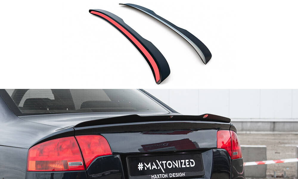 Heckspoiler Lippe passend für Audi RS4 Limousine B7 schwarz Hochglanz