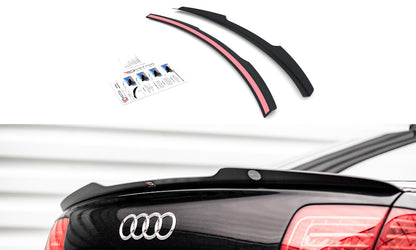 Heckspoiler Lippe passend für Audi S8 D3 schwarz Hochglanz