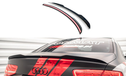 Heckspoiler Lippe passend für Audi S8 D4 schwarz Hochglanz