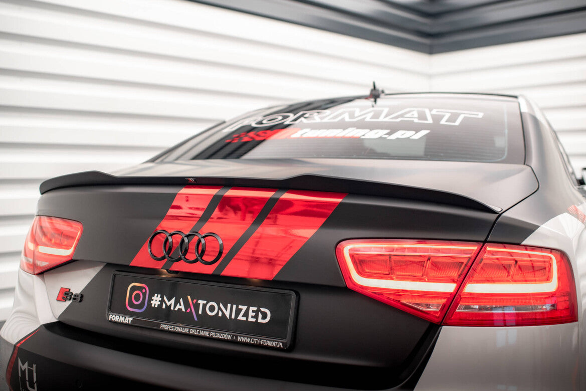 Heckspoiler Lippe passend für Audi S8 D4 schwarz Hochglanz