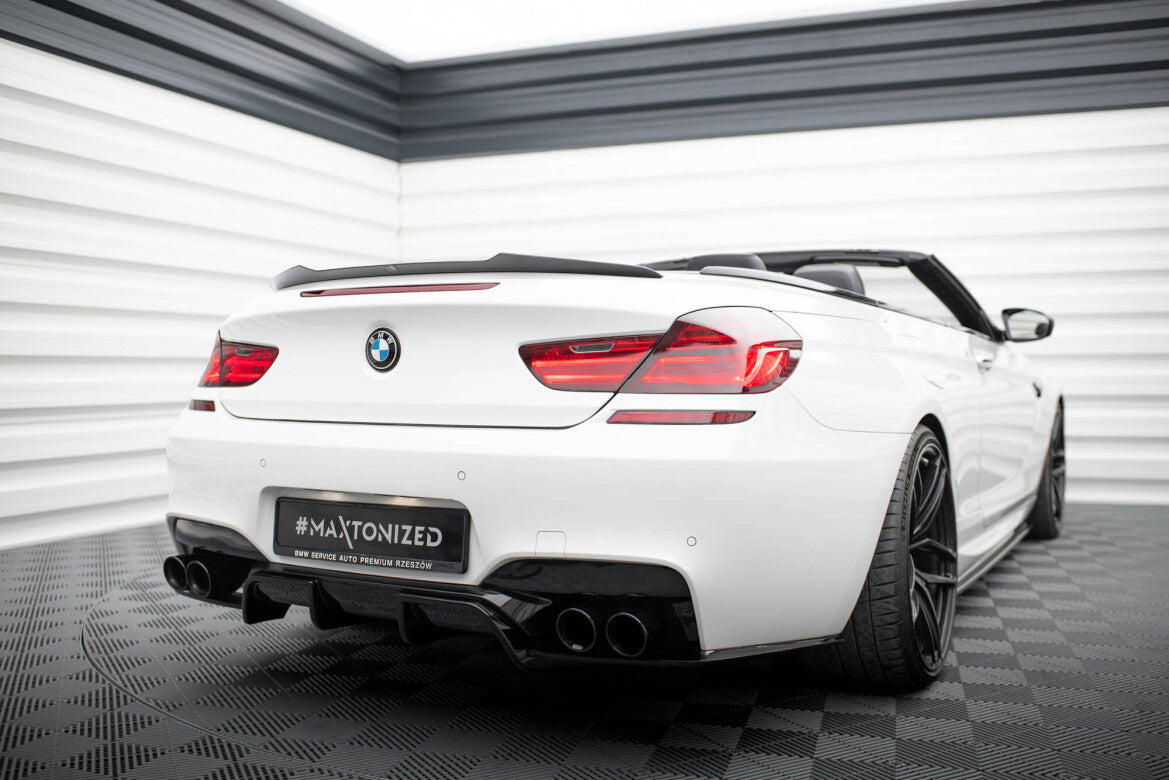 Heckspoiler Lippe passend für BMW M6 / 6 M-Paket Cabriolet F12 schwarz Hochglanz