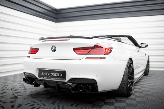 Heckspoiler Lippe passend für BMW M6 / 6 M-Paket Cabriolet F12 schwarz Hochglanz