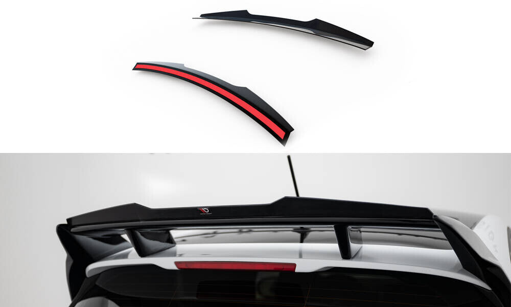 Heckspoiler Lippe passend für Ford Fiesta Standard / ST / ST-Line Mk8 (für FO-FI-8-FH1FP) schwarz Hochglanz