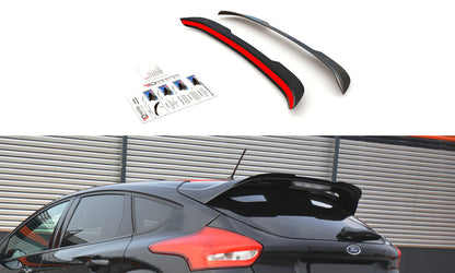 Heckspoiler Lippe passend für Ford Focus ST-Line Mk3 FL schwarz Hochglanz