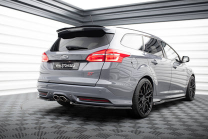 Heckspoiler Lippe passend für Ford Focus ST Mk3 Kombi schwarz Hochglanz