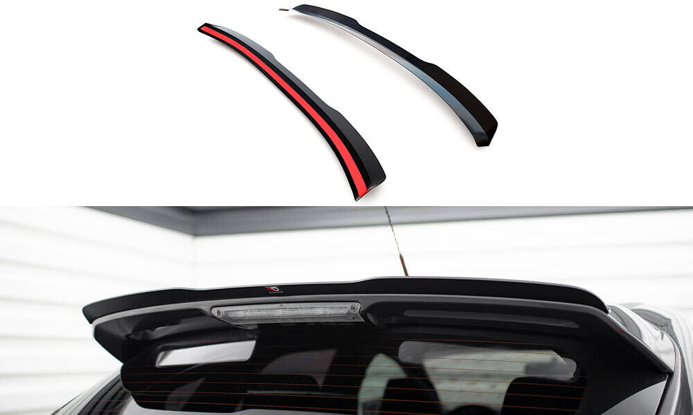 Heckspoiler Lippe passend für Ford Focus ST Mk3 / Mk3 FL schwarz Hochglanz