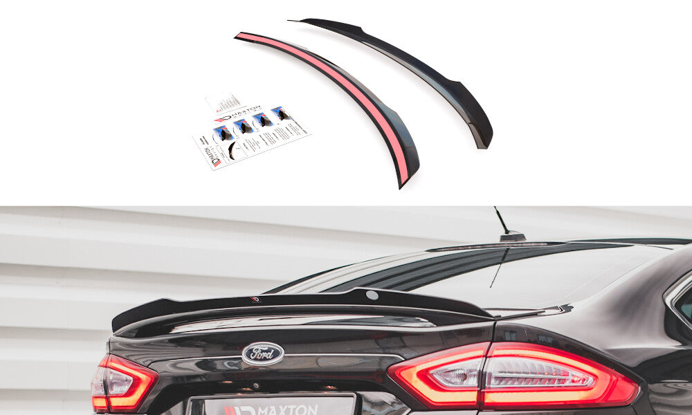 Heckspoiler Lippe passend für Ford Mondeo Mk5 schwarz Hochglanz