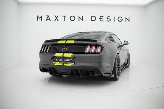 Heckspoiler Lippe passend für Ford Mustang / Mustang GT Mk6 schwarz Hochglanz