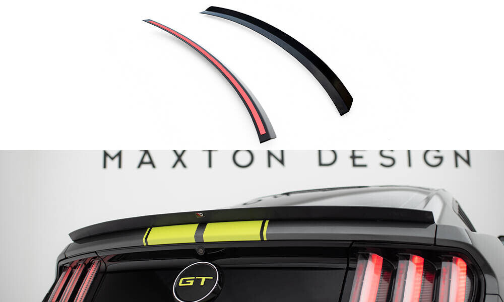Heckspoiler Lippe passend für Ford Mustang / Mustang GT Mk6 schwarz Hochglanz