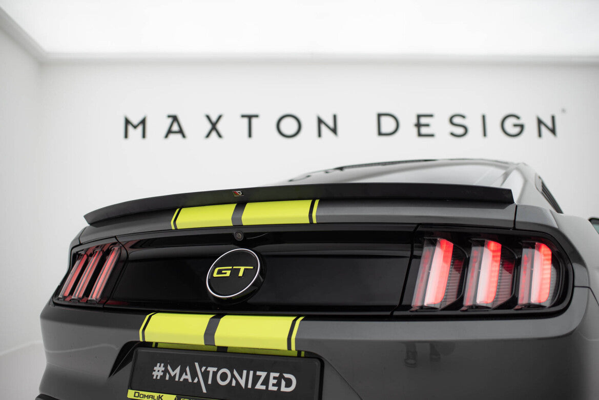 Heckspoiler Lippe passend für Ford Mustang / Mustang GT Mk6 schwarz Hochglanz