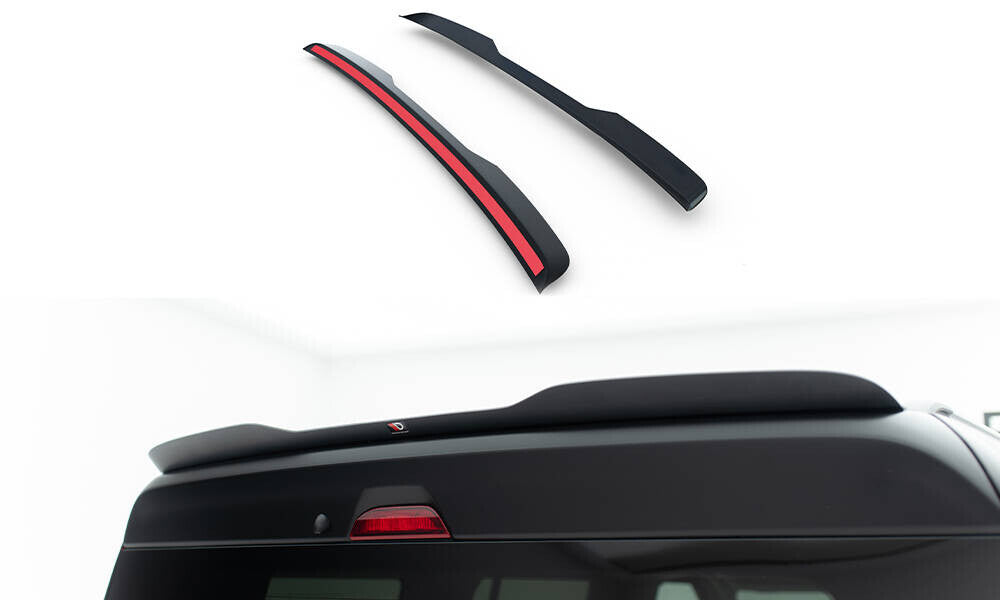 Heckspoiler Lippe passend für Ford Tourneo Courier Mk2 schwarz Hochglanz