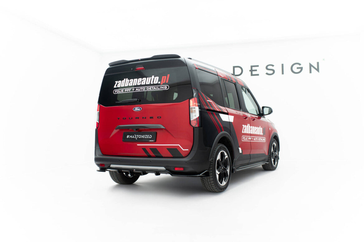 Heckspoiler Lippe passend für Ford Tourneo Courier Mk2 schwarz Hochglanz