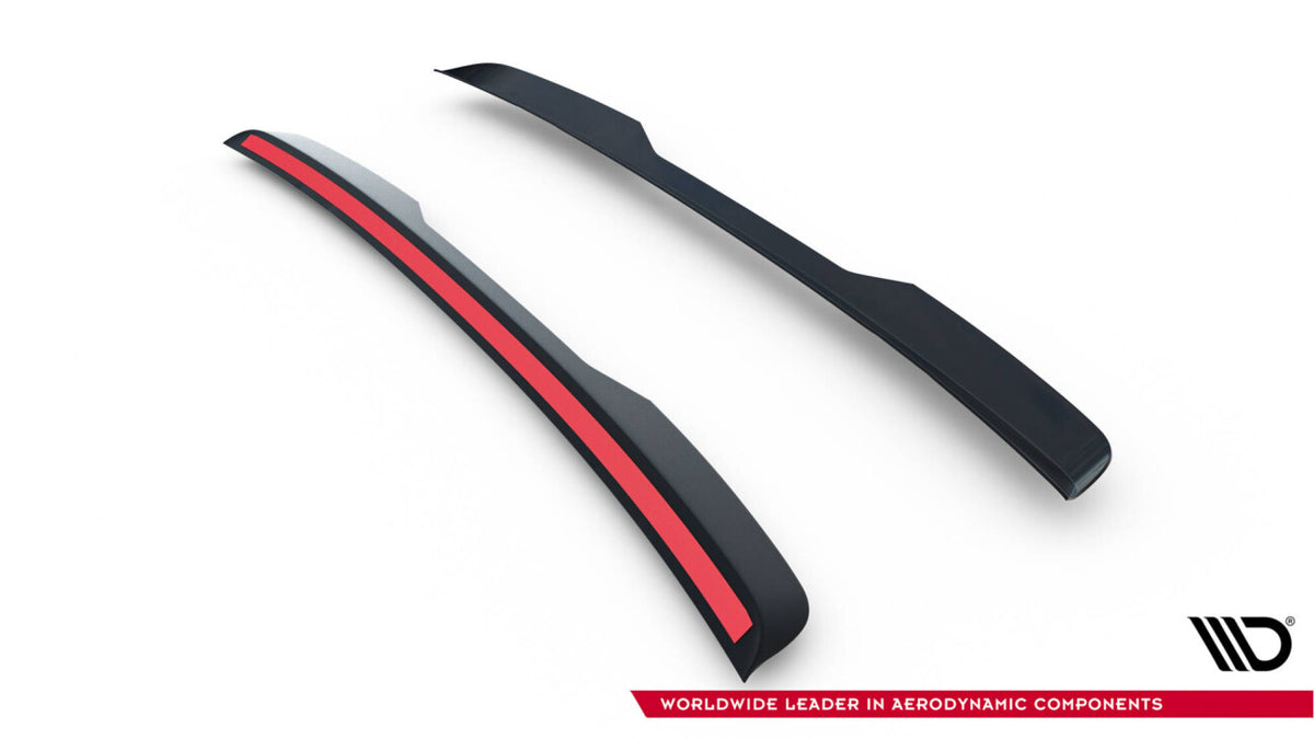 Heckspoiler Lippe passend für Ford Tourneo Courier Mk2 schwarz Hochglanz