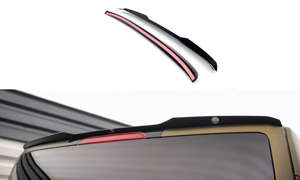 Heckspoiler Lippe passend für Ford Tourneo Custom Mk1 FL schwarz Hochglanz