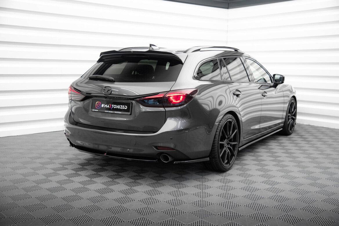 Heckspoiler Lippe passend für Mazda 6 Kombi Mk3 FL schwarz Hochglanz