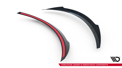 Heckspoiler Lippe passend für Mercedes- Benz C Coupe AMG-Line C205 schwarz Hochglanz