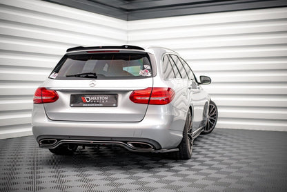 Heckspoiler Lippe passend für Mercedes C Kombi S205 schwarz Hochglanz