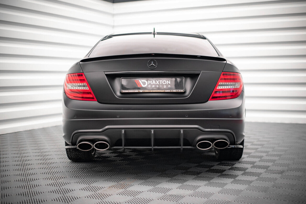 Heckspoiler Lippe passend für Mercedes C Limousine W204 / C Coupe C204 schwarz Hochglanz