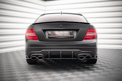 Heckspoiler Lippe passend für Mercedes C Limousine W204 / C Coupe C204 schwarz Hochglanz