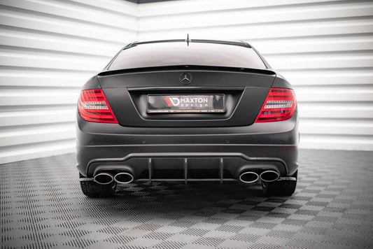 Heckspoiler Lippe passend für Mercedes C Limousine W204 / C Coupe C204 schwarz Hochglanz