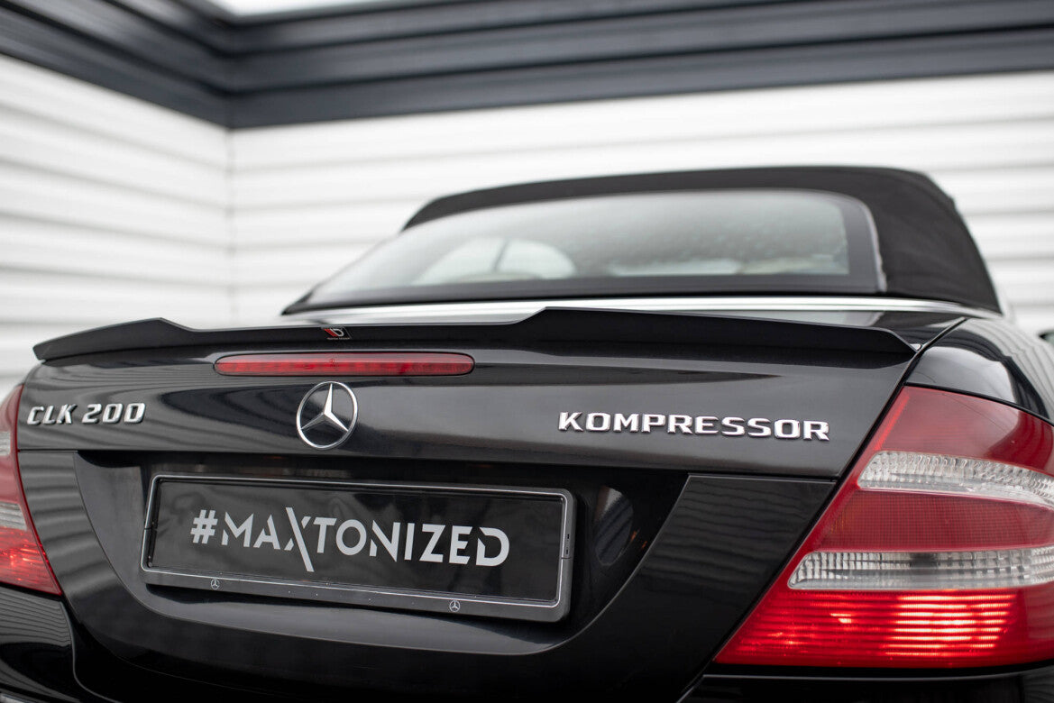 Heckspoiler Lippe passend für Mercedes CLK Cabriolet A209 schwarz Hochglanz