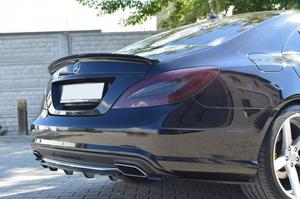 Heckspoiler Lippe passend für Mercedes CLS AMG Line / 63 AMG C218 schwarz Hochglanz