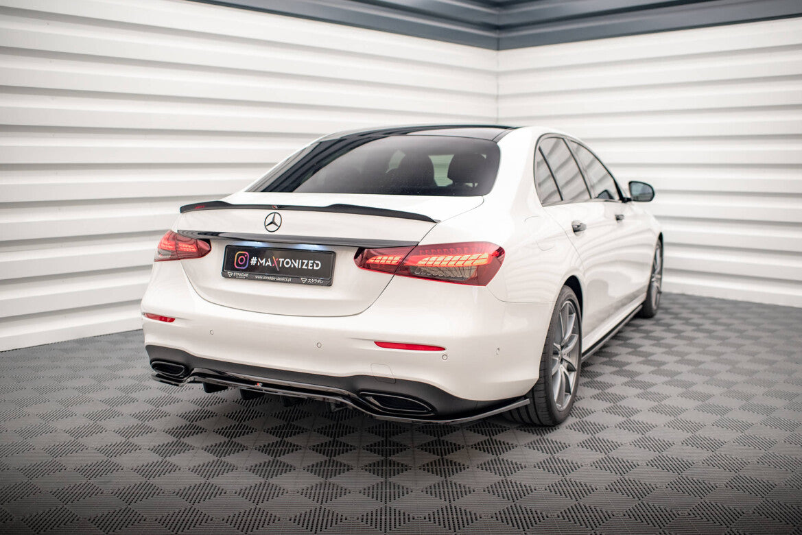 Heckspoiler Lippe passend für Mercedes E Limousine AMG-Line W213 FL schwarz Hochglanz