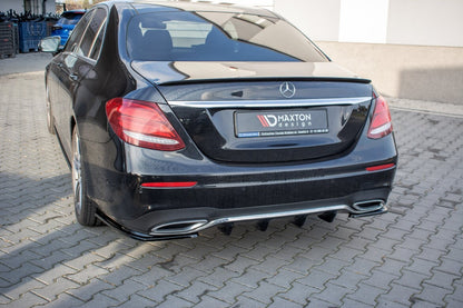 Heckspoiler Lippe passend für Mercedes E Limousine W213 AMG-Line schwarz Hochglanz
