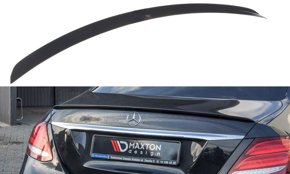 Heckspoiler Lippe passend für Mercedes E Limousine W213 AMG-Line schwarz Hochglanz