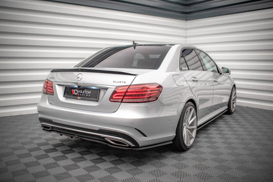 Heckspoiler Lippe passend für Mercedes E63 AMG / AMG-Line / Standard Limousine W212 FL schwarz Hochglanz