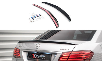 Heckspoiler Lippe passend für Mercedes E63 AMG / AMG-Line / Standard Limousine W212 FL schwarz Hochglanz