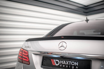 Heckspoiler Lippe passend für Mercedes E63 AMG / AMG-Line / Standard Limousine W212 FL schwarz Hochglanz