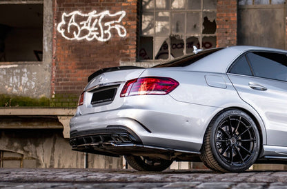 Heckspoiler Lippe passend für Mercedes E63 AMG / AMG-Line / Standard Limousine W212 FL schwarz Hochglanz