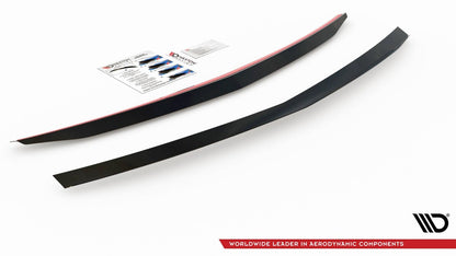 Heckspoiler Lippe passend für Mercedes E63 AMG / AMG-Line / Standard Limousine W212 FL schwarz Hochglanz