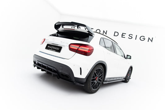 Heckspoiler Lippe passend für Mercedes GLA 45 AMG X156 FL schwarz Hochglanz