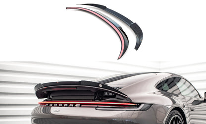 Heckspoiler Lippe passend für Porsche 911 Carrera 4S 992 schwarz Hochglanz