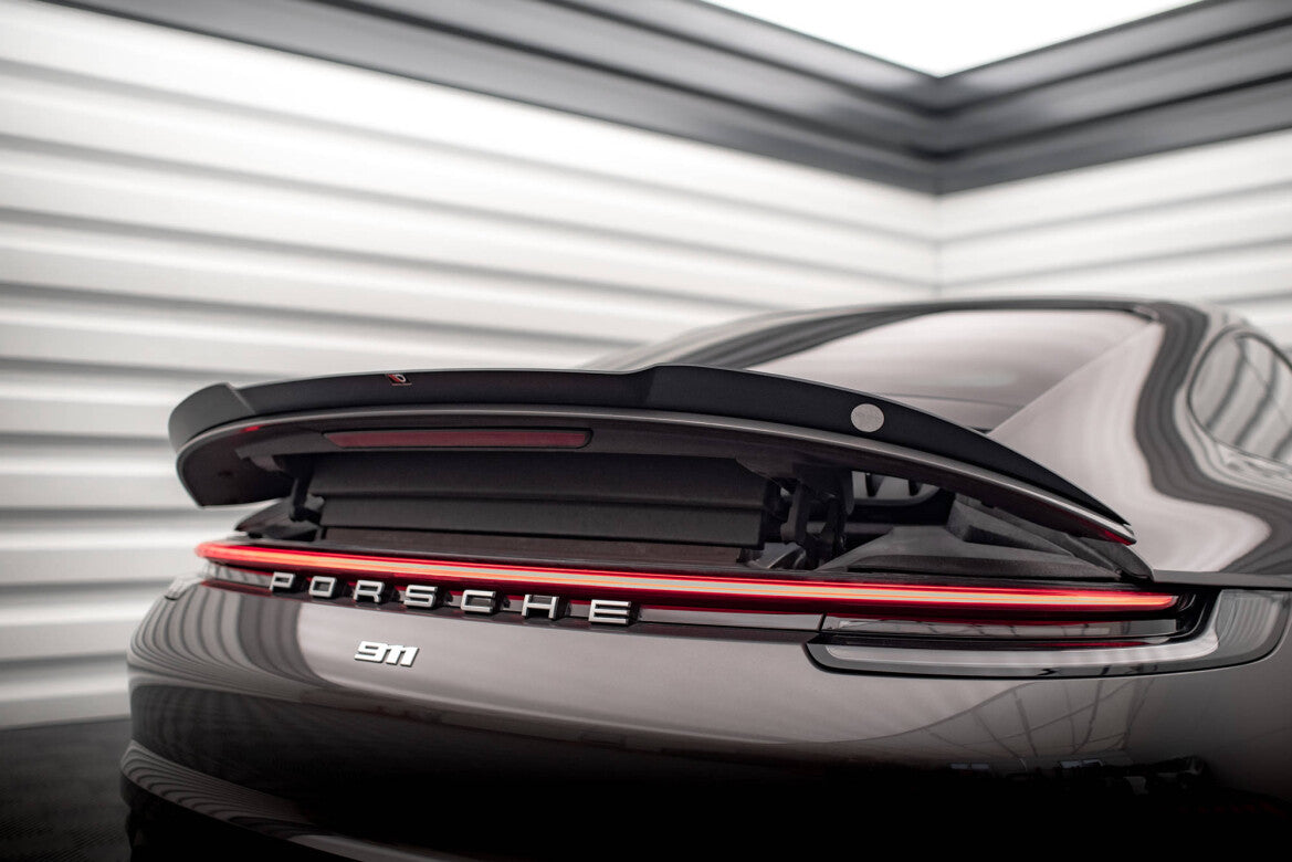 Heckspoiler Lippe passend für Porsche 911 Carrera 4S 992 schwarz Hochglanz