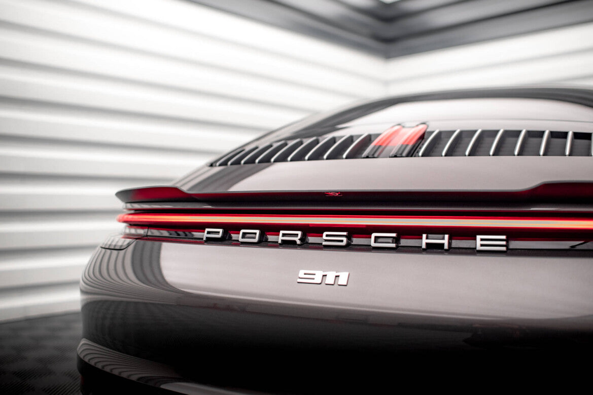Heckspoiler Lippe passend für Porsche 911 Carrera 4S 992 schwarz Hochglanz
