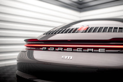 Heckspoiler Lippe passend für Porsche 911 Carrera 4S 992 schwarz Hochglanz
