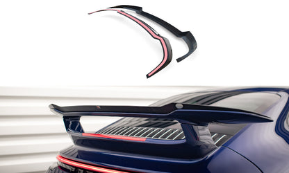Heckspoiler Lippe passend für Porsche 911 Carrera Aero 992 schwarz Hochglanz