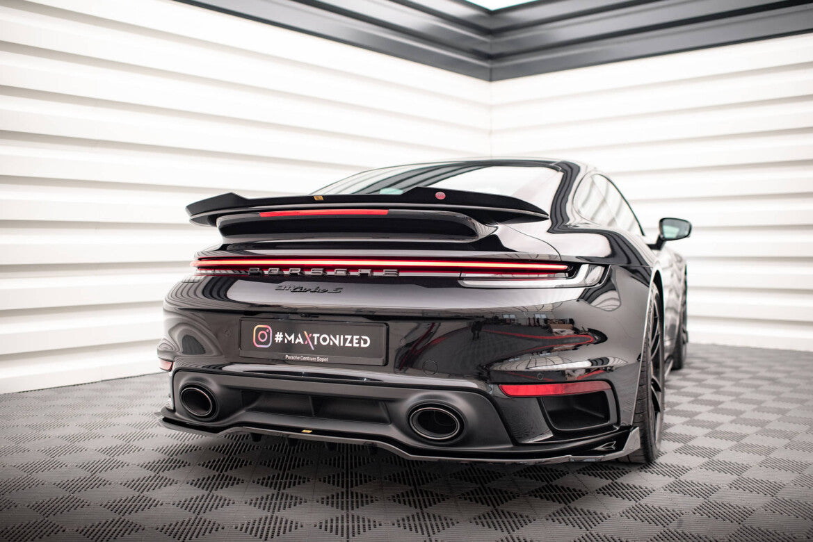 Heckspoiler Lippe passend für Porsche 911 Turbo S 992 schwarz Hochglanz