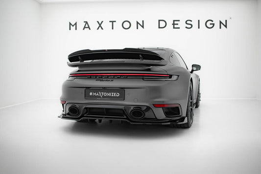 Heckspoiler Lippe passend für Porsche 911 Turbo S Sport Package 992 schwarz Hochglanz