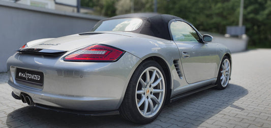 Heckspoiler Lippe passend für Porsche Boxster 987 schwarz Hochglanz