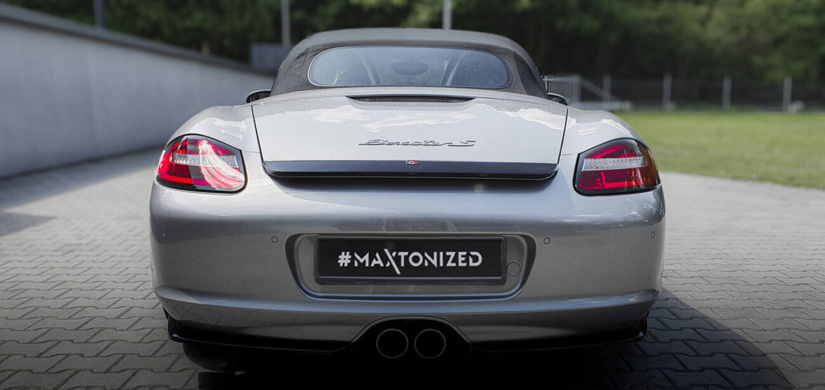 Heckspoiler Lippe passend für Porsche Boxster 987 schwarz Hochglanz