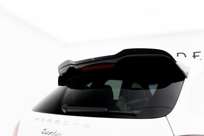 Heckspoiler Lippe passend für Porsche Cayenne Turbo / Standard Mk2 schwarz Hochglanz